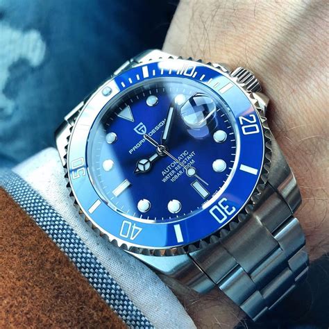 rolex submariner blu homage|rolex submariner knockoff watches.